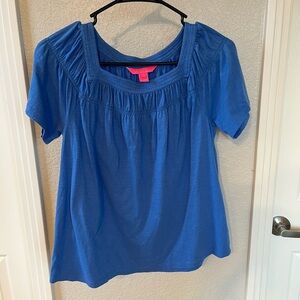 Lilly Pulitzer Blue Short Sleeve Top